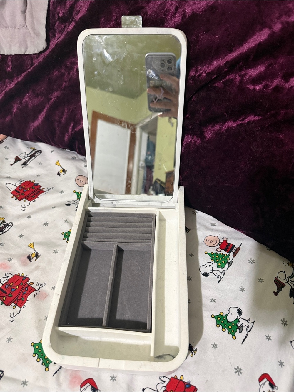 Marble Storage tray with jewelry insert